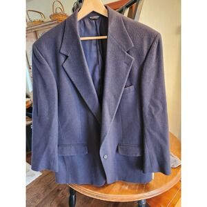 Pincus Brothers Maxwell Tailored For Durham Navy Camel Hair blazer 46 Large